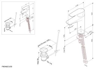 Смеситель для раковины Am Pm GEM F90A82100